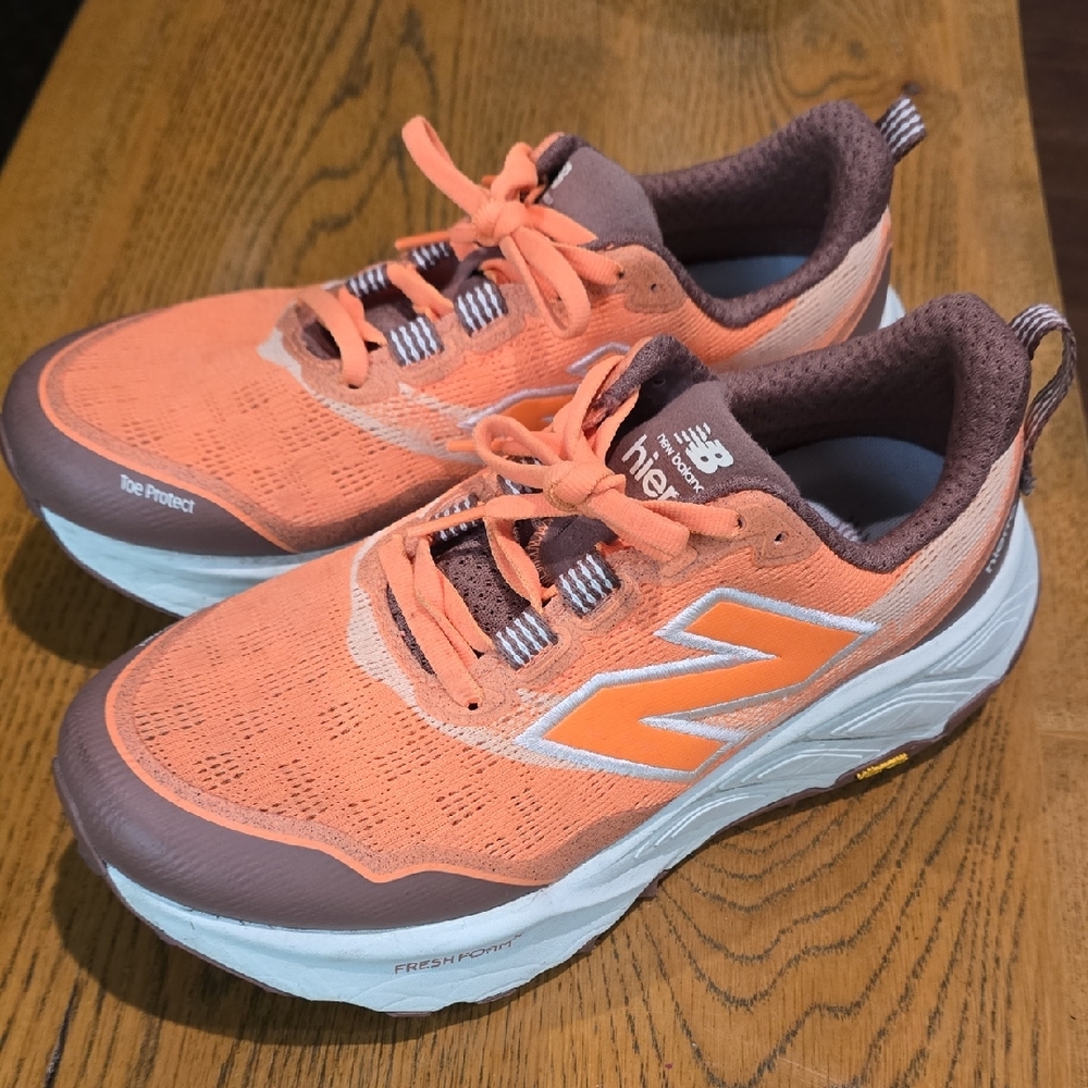 New Balance Women's Coral and Chocolate Athletic Running Shoes